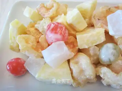Pineapple shrimp balls