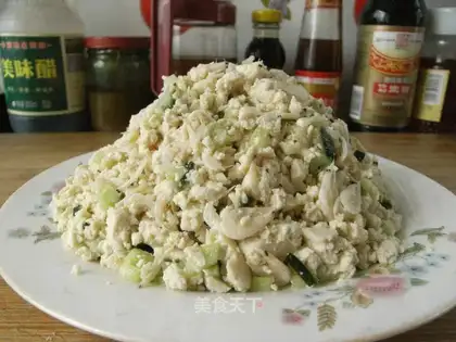 Chicken sliced tofu
