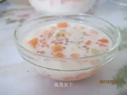 Papaya walnut sago