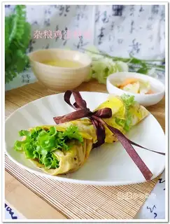 Miscellaneous grains and egg pancakes