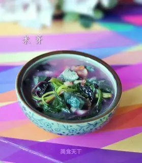 Serve with amaranth in soup
