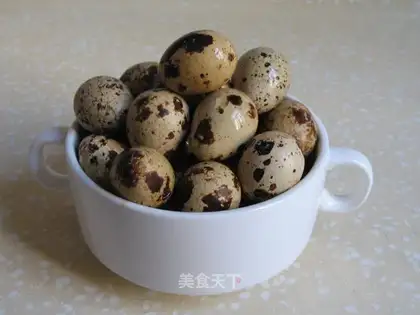 stewed quail eggs