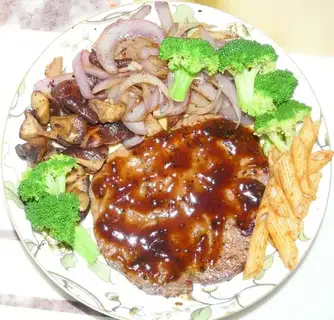Simple steak meal