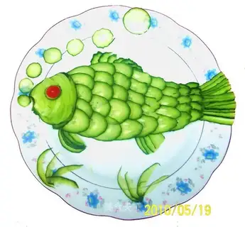 Sweet and sour cucumber river carp
