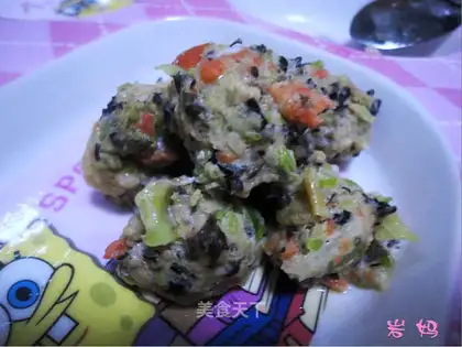 Colorful meatballs