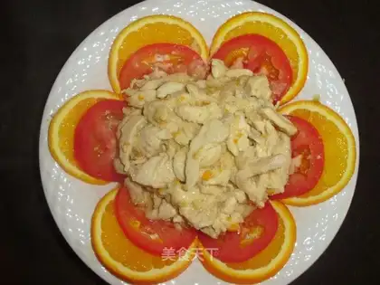stir-fried chicken fillets with fresh orange