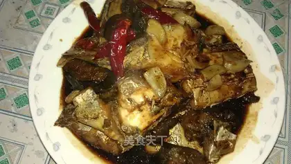 Stewed hairtail with eggplant without oil