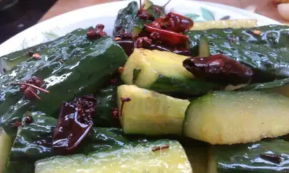 Hot and sour cucumber