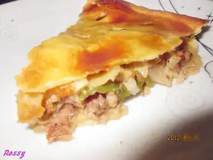 Crispy cheese barbecue pie