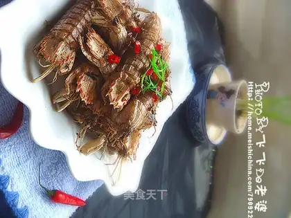 Pepper shrimp with salt and pepper