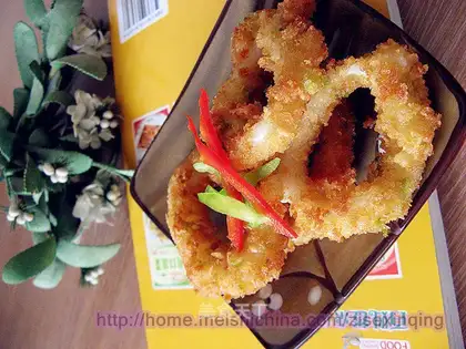 Fried squid rings