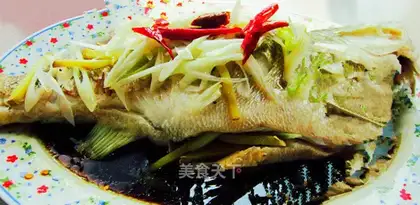 steamed bass