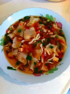 Stewed noodles slices