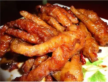 Tiger skin chicken feet