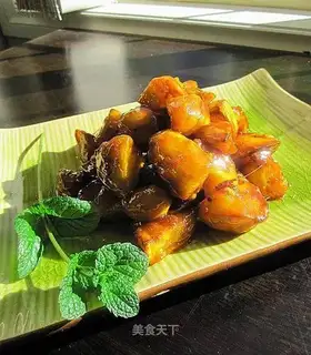 Pulled sweet potatoes