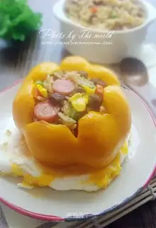 Pepper beef rice