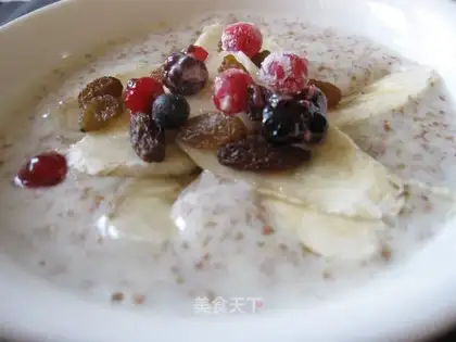 Banana milk porridge