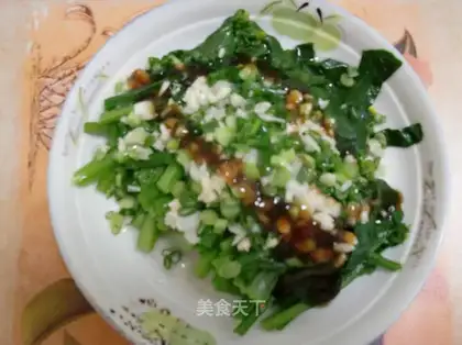 cabbage with abalone sauce
