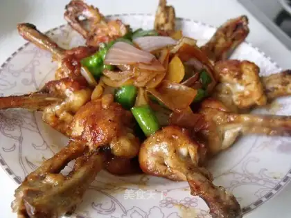 Shaped chicken wings