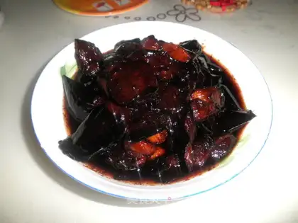 braised eggplant in oil