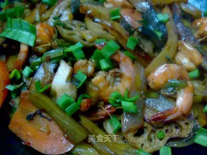 Grilled spicy shrimp