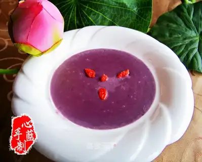 Milk-scented purple potato mashed