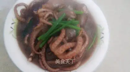 Scallion flavor octopus