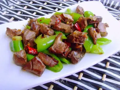 Sauteed pork heart