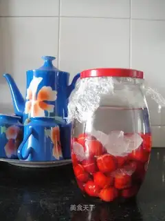 Homemade cherry wine