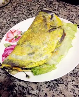 Black rice pancakes