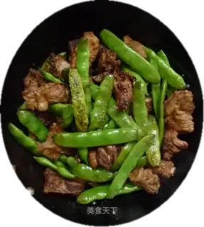 Stewed ribs with beans