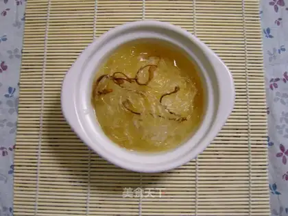 Shark fin rice with abalone sauce