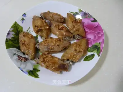 Garlic roasted chicken wings