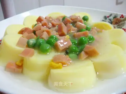 Japanese tofu with sauce