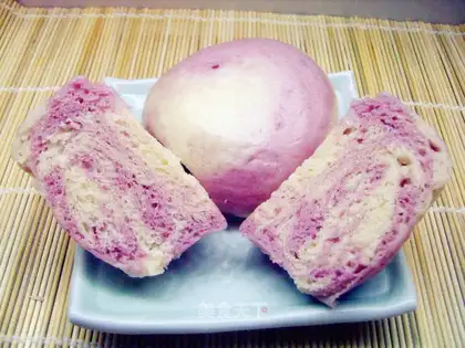 Dream purple sweet potato steamed buns