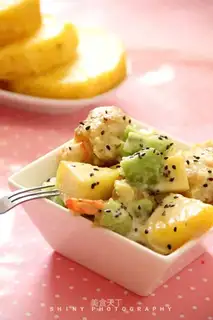 Pineapple fried dough stick shrimp