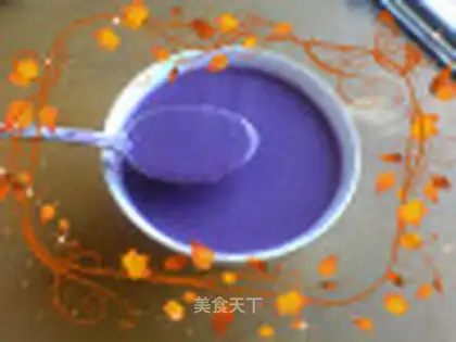 Purple sweet potato oats peanut paste