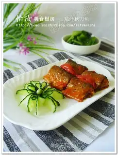 Saury in tomato sauce