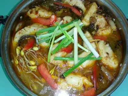 boiled fish