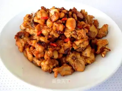 fried rabbit meat