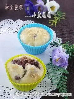 Red bean steamed cake