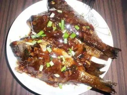 Braised sea fish