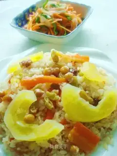 Dried fruit vegetarian pilaf