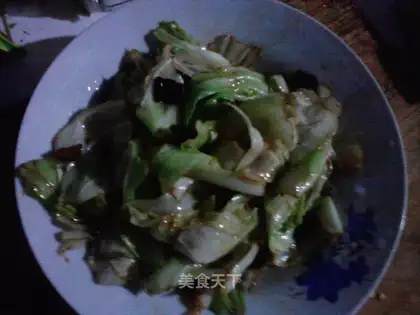 shredded cabbage