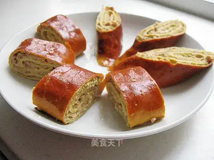 Smoked dried tofu meat roll