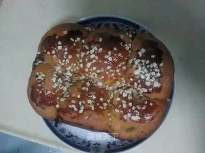 Matcha bean paste bread
