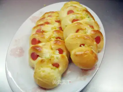 Fancy onion flavored ham bread