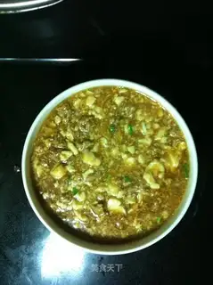 Minced pork and tofu