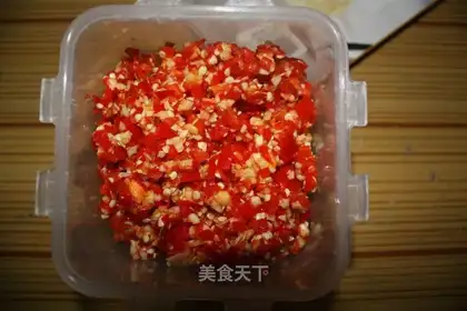 Chop peppers
