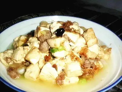 Minced pork and tofu